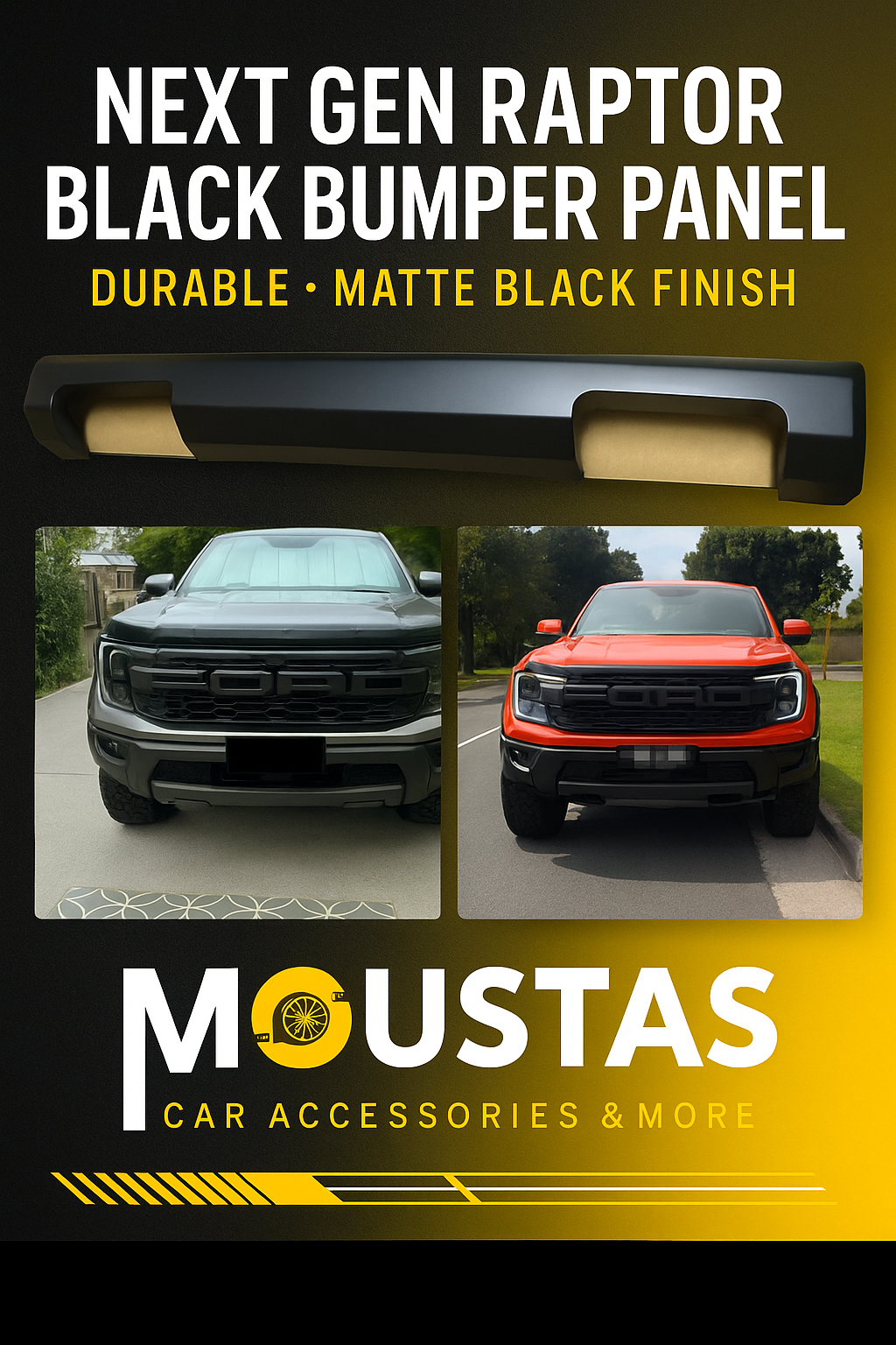 MATTE BLACK RAPTOR PANEL | Next Gen Ford accessories